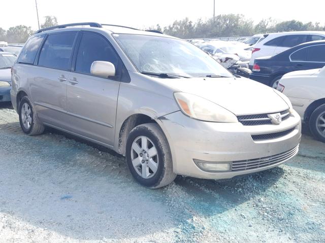 5TDZA22C44S126341 - 2004 TOYOTA SIENNA XLE BEIGE photo 1