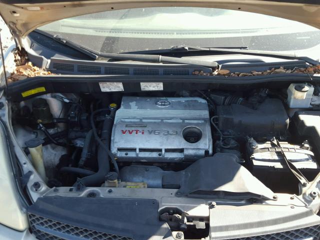 5TDZA22C44S126341 - 2004 TOYOTA SIENNA XLE BEIGE photo 7