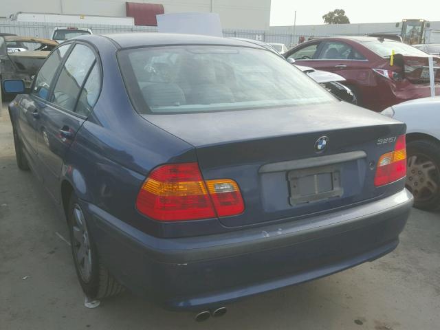 WBAAZ33473KP81843 - 2003 BMW 325 I BLUE photo 3