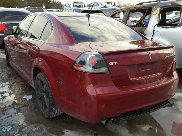 6G2EC57Y19L217226 - 2009 PONTIAC G8 GT RED photo 3