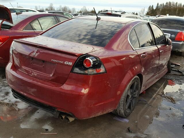 6G2EC57Y19L217226 - 2009 PONTIAC G8 GT RED photo 4