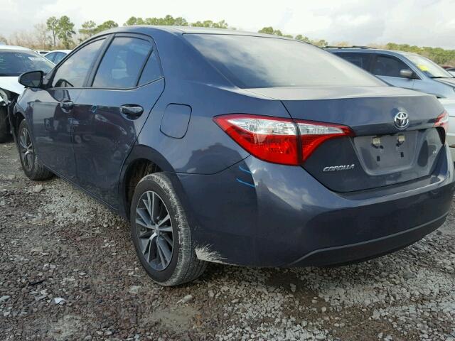 5YFBURHE8GP397121 - 2016 TOYOTA COROLLA L BLUE photo 3