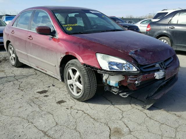 1HGCM56835A088668 - 2005 HONDA ACCORD EX RED photo 1