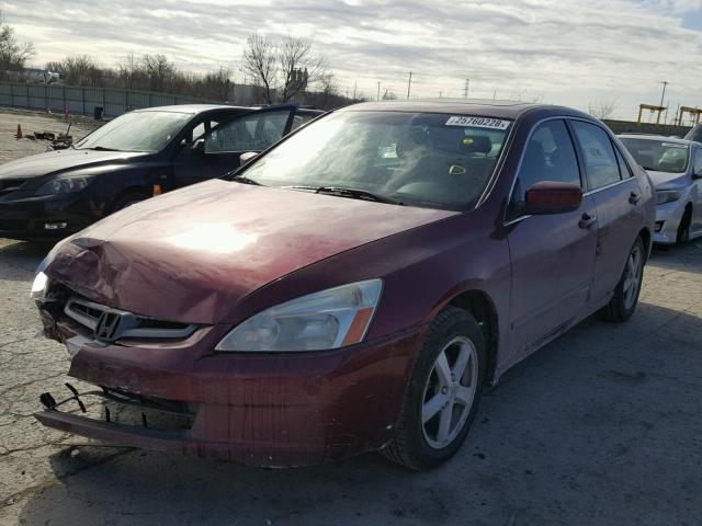 1HGCM56835A088668 - 2005 HONDA ACCORD EX RED photo 2