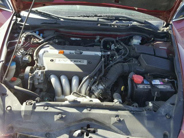 1HGCM56835A088668 - 2005 HONDA ACCORD EX RED photo 7