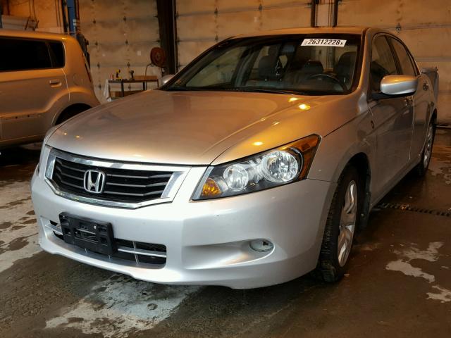 5KBCP36889B501192 - 2009 HONDA ACCORD EXL SILVER photo 2