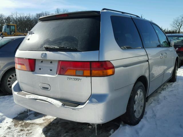 5FNRL180X4B002354 - 2004 HONDA ODYSSEY EX SILVER photo 4