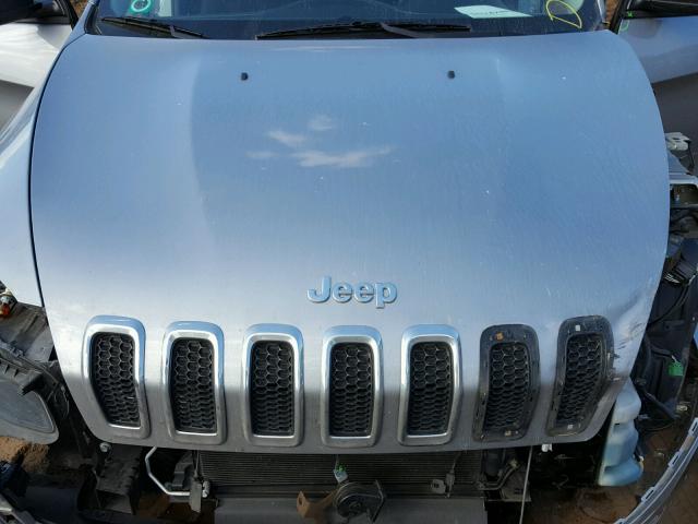 1C4PJMAB4EW233418 - 2014 JEEP CHEROKEE S SILVER photo 7