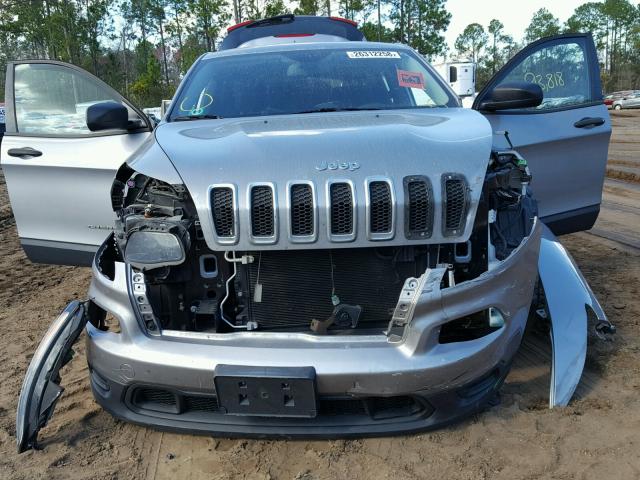 1C4PJMAB4EW233418 - 2014 JEEP CHEROKEE S SILVER photo 9