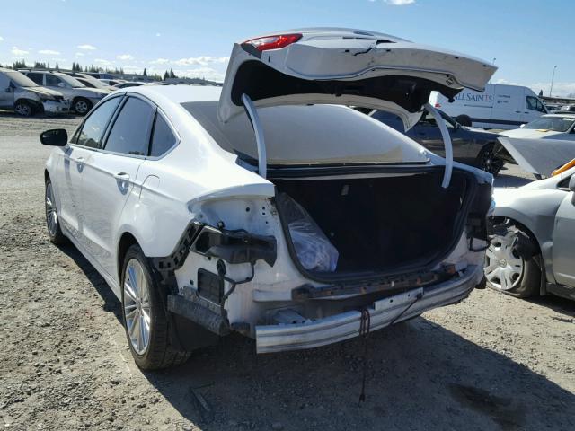 3FA6P0H97DR297983 - 2013 FORD FUSION SE WHITE photo 3