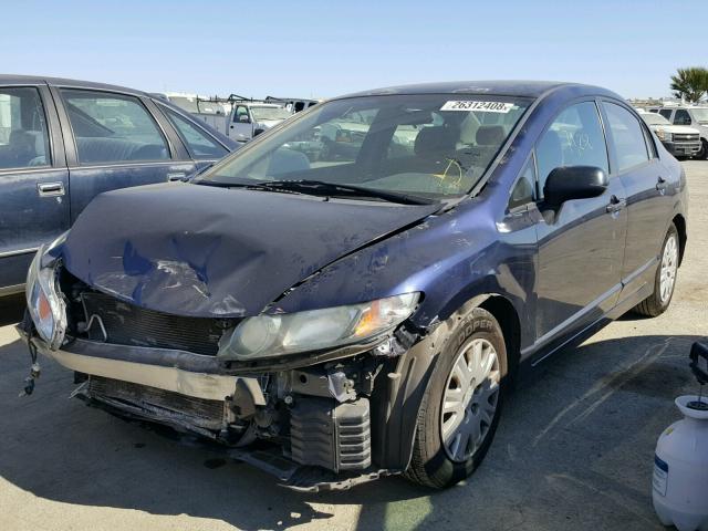 2HGFA16319H512469 - 2009 HONDA CIVIC VP BLUE photo 2