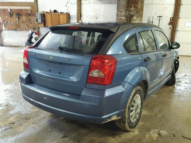 1B3HB28B57D323575 - 2007 DODGE CALIBER BLUE photo 4