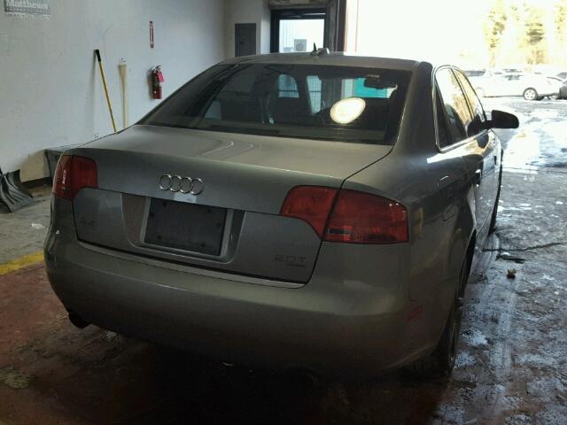 WAUDF78E56A127822 - 2006 AUDI A4 2.0T QU GRAY photo 4