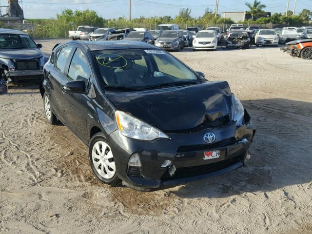 JTDKDTB3XC1000835 - 2012 TOYOTA PRIUS C BLACK photo 1