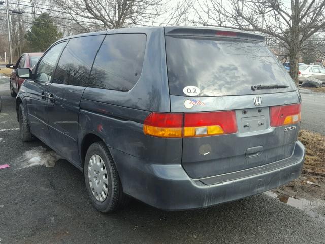 5FNRL185X3B061222 - 2003 HONDA ODYSSEY LX GRAY photo 3