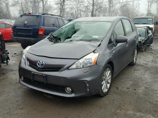 JTDZN3EU8C3061962 - 2012 TOYOTA PRIUS V GRAY photo 2