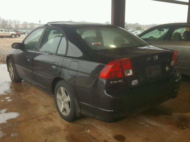 2HGES257X4H584590 - 2004 HONDA CIVIC EX შავი ფოტო 3
