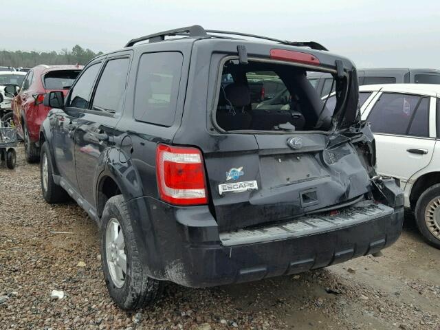 1FMCU0D73BKB02923 - 2011 FORD ESCAPE XLT BLACK photo 3