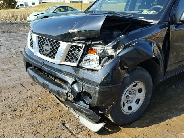 1N6BD06T27C420010 - 2007 NISSAN FRONTIER K BLACK photo 9