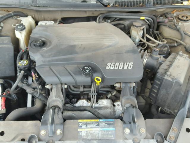 2G1WT58KX69130301 - 2006 CHEVROLET IMPALA LT TAN photo 7