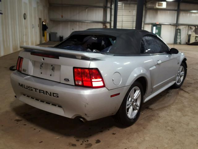 1FAFP45X72F152740 - 2002 FORD MUSTANG GT SILVER photo 4