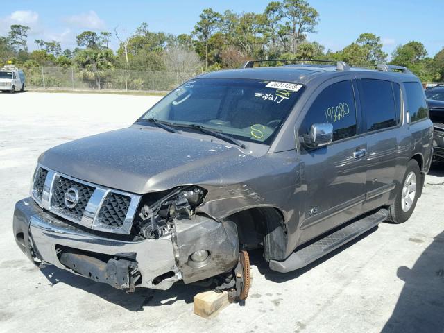 5N1AA08A46N732380 - 2006 NISSAN ARMADA SE GRAY photo 2