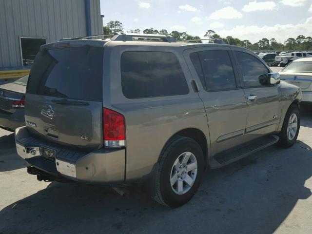 5N1AA08A46N732380 - 2006 NISSAN ARMADA SE GRAY photo 4