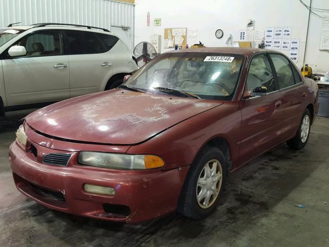 4A3AJ56G9WE031761 - 1998 MITSUBISHI GALANT ES RED photo 2