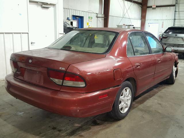 4A3AJ56G9WE031761 - 1998 MITSUBISHI GALANT ES RED photo 4