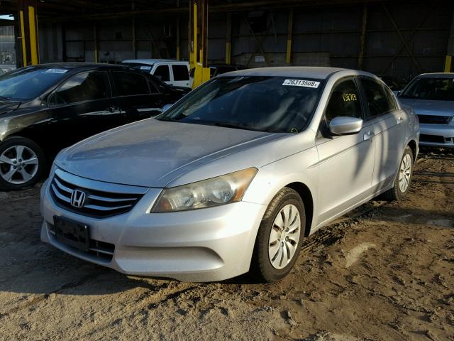 1HGCP2F31BA000657 - 2011 HONDA ACCORD LX SILVER photo 2