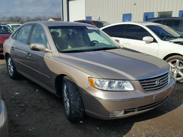 KMHFC46F47A179180 - 2007 HYUNDAI AZERA SE GOLD photo 1