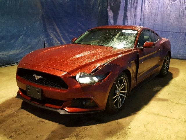 1FA6P8TH8H5293222 - 2017 FORD MUSTANG RED photo 2