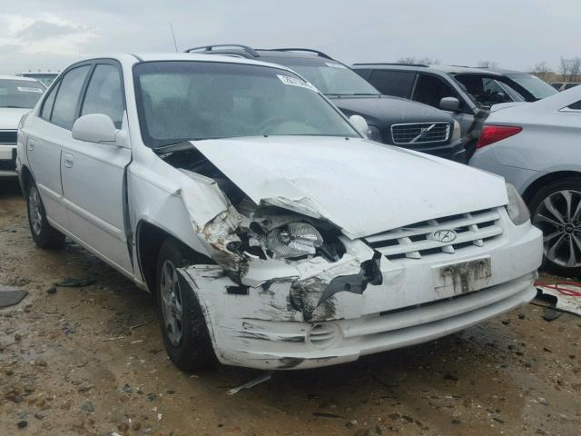 KMHCG45C65U654368 - 2005 HYUNDAI ACCENT GL WHITE photo 1