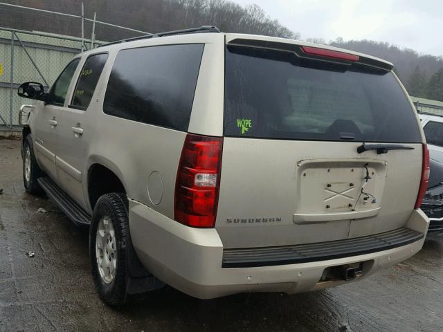 1GNFK16337J163118 - 2007 CHEVROLET SUBURBAN K BEIGE photo 3