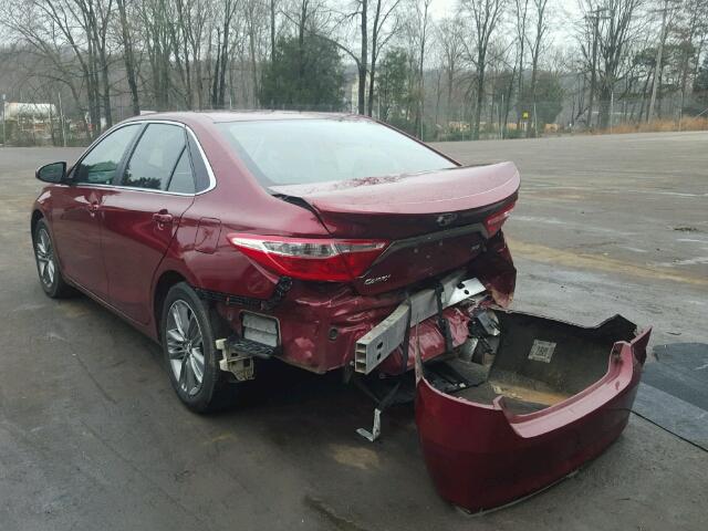 4T1BF1FK0GU557415 - 2016 TOYOTA CAMRY LE BURGUNDY photo 3