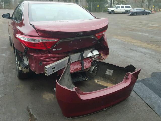 4T1BF1FK0GU557415 - 2016 TOYOTA CAMRY LE BURGUNDY photo 9