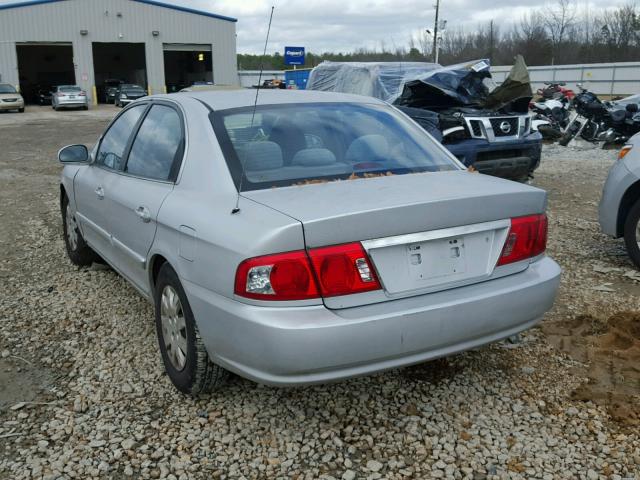 KNAGD126655434358 - 2005 KIA OPTIMA LX SILVER photo 3