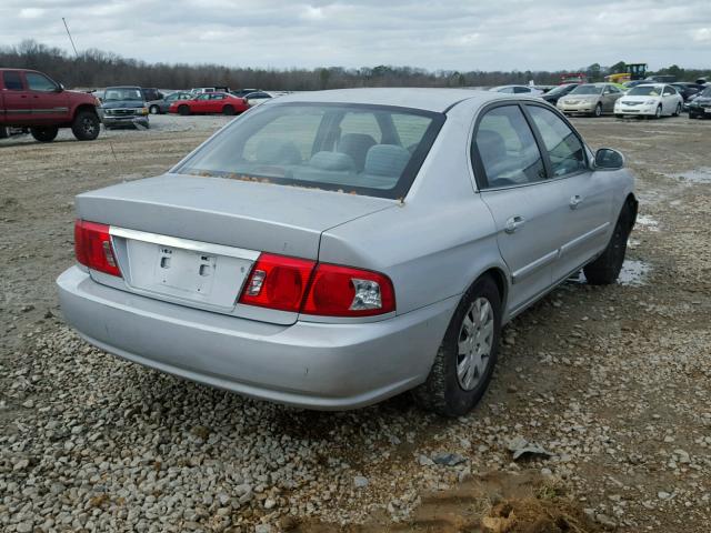 KNAGD126655434358 - 2005 KIA OPTIMA LX SILVER photo 4