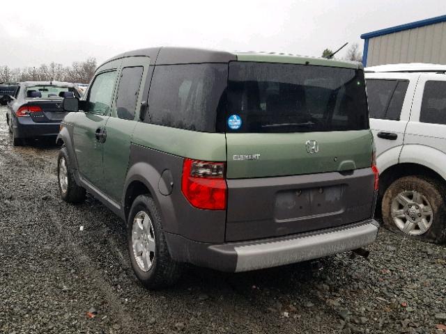 5J6YH28604L028850 - 2004 HONDA ELEMENT EX GREEN photo 3