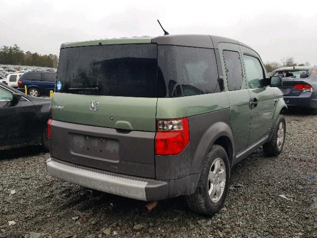 5J6YH28604L028850 - 2004 HONDA ELEMENT EX GREEN photo 4