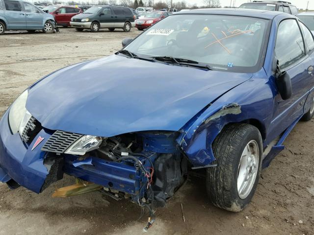 1G2JB12F147233117 - 2004 PONTIAC SUNFIRE BLUE photo 9