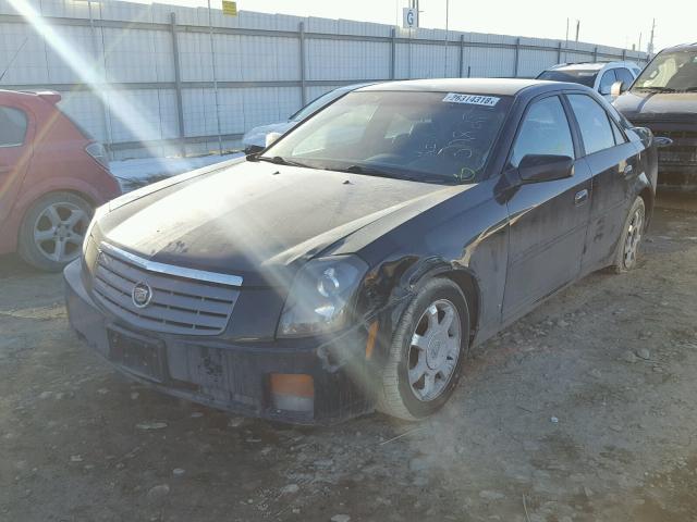 1G6DM577540101775 - 2004 CADILLAC CTS BLACK photo 2