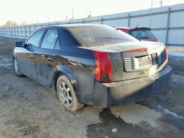 1G6DM577540101775 - 2004 CADILLAC CTS BLACK photo 3