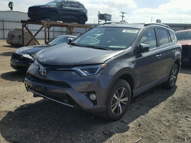 2T3WFREV1GW275657 - 2016 TOYOTA RAV4 XLE CHARCOAL photo 2