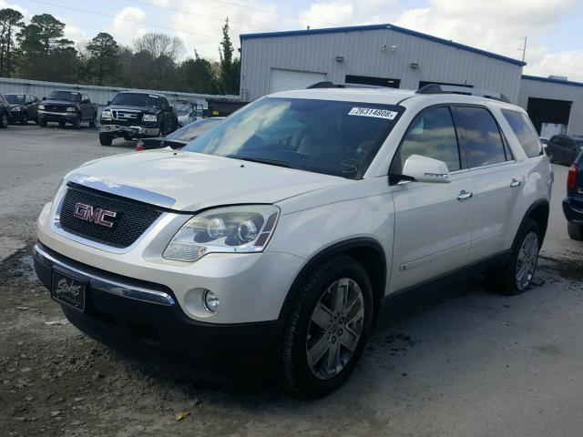 1GKLRNED3AJ136506 - 2010 GMC ACADIA SLT თეთრი ფოტო 2