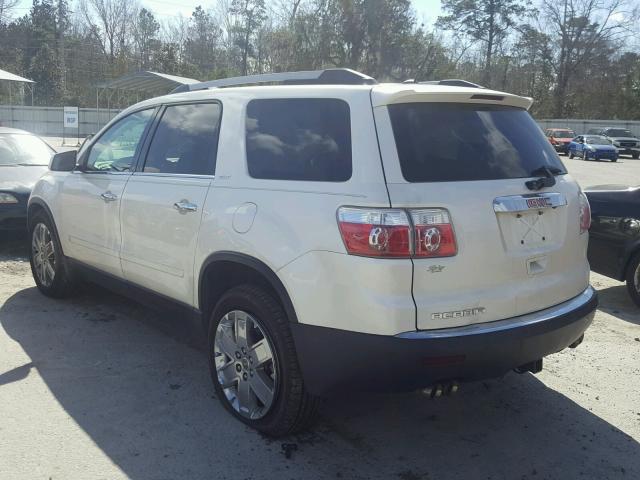 1GKLRNED3AJ136506 - 2010 GMC ACADIA SLT თეთრი ფოტო 3