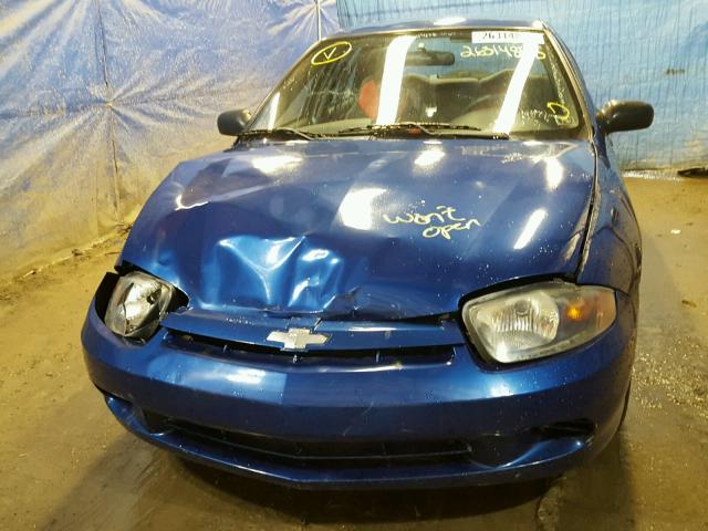 1G1JC52F237116766 - 2003 CHEVROLET CAVALIER BLUE photo 9