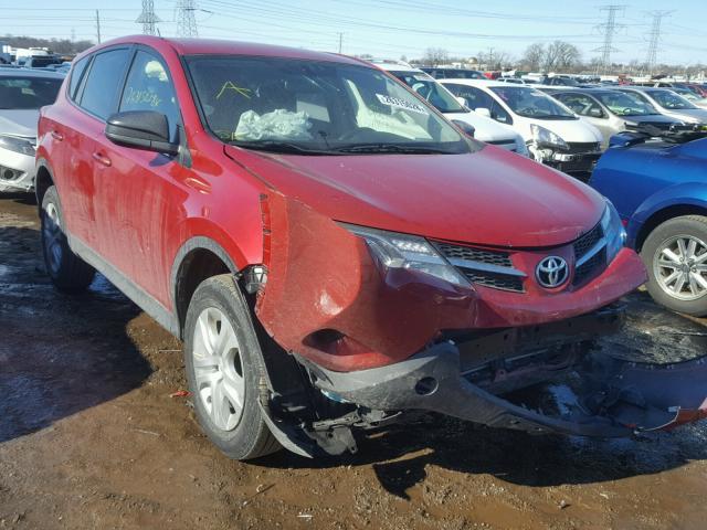 JTMZFREV8FD043565 - 2015 TOYOTA RAV4 LE RED photo 1