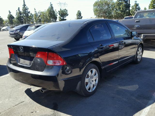 1HGFA16567L112098 - 2007 HONDA CIVIC LX BLACK photo 4