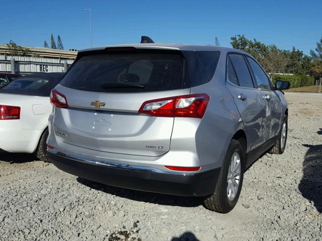 3GNAXSEV8JS552539 - 2018 CHEVROLET EQUINOX LT SILVER photo 4